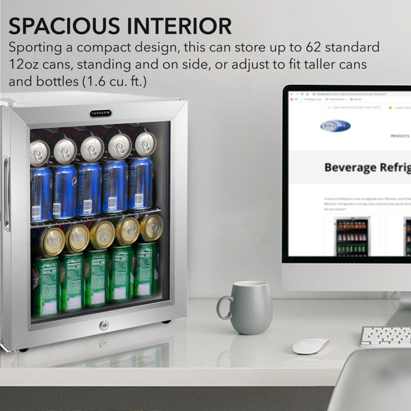 Whynter 62 Cans Beverage Refrigerator with Lock & Reviews Wayfair